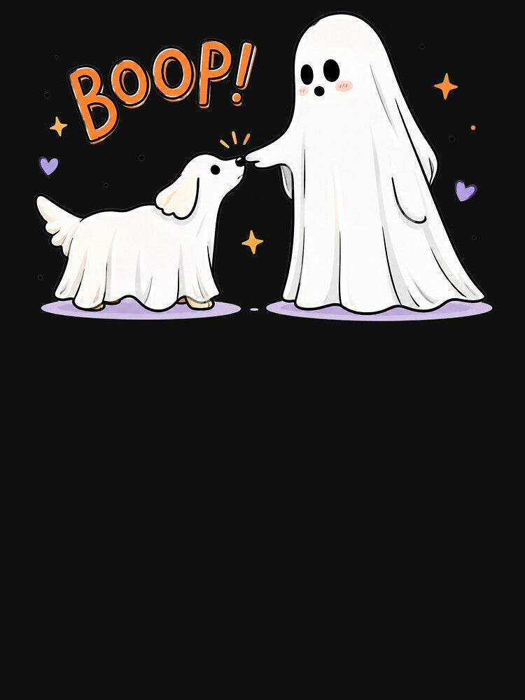Boop Ghost Dog, Funny Halloween, Dog Mom by Quiajia