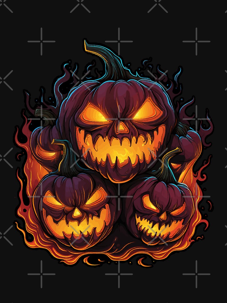 Flaming Jack O Lanterns Graphic by VelvetRoom