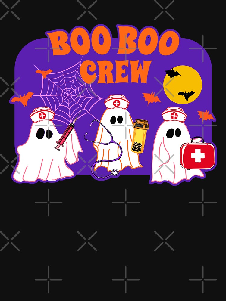 Boo Boo Crew Ghost Nurse Halloween Illustration by MaiZephyr