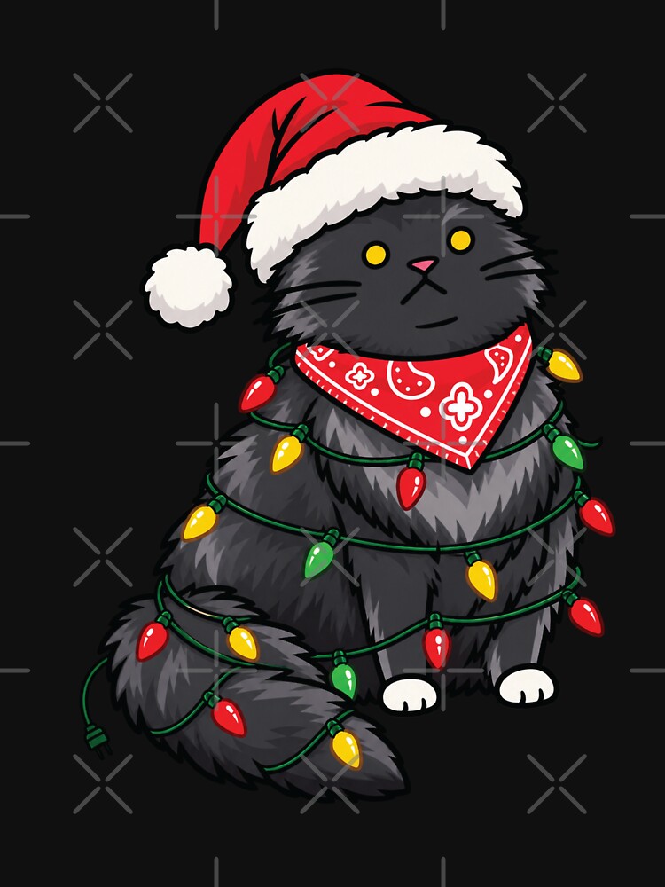 Funny Christmas Cat for Cat Lovers by Gravy-tee07
