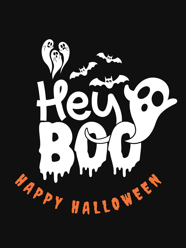VINTAGE HEY BOO HALLOWEEN - HAPPY HALLOWEEN Essential T-Shirt by rogerbaby11