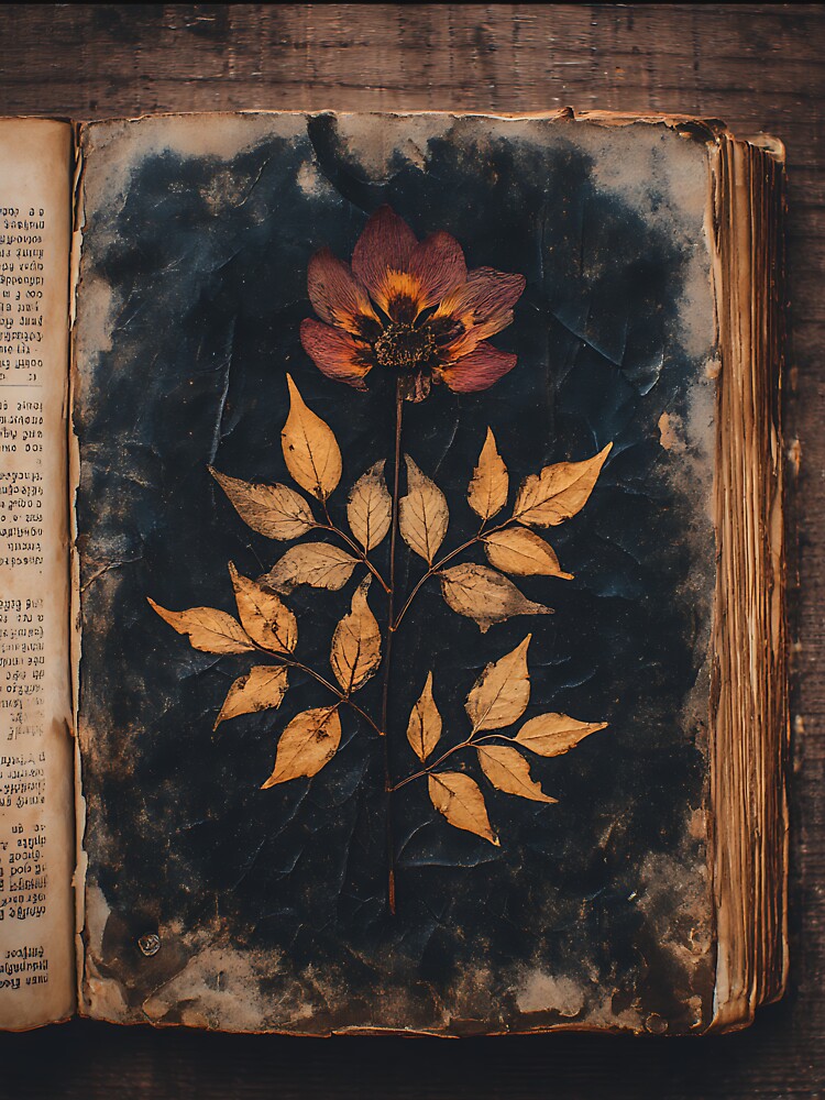 Dark Academia: Pressed Flowers by bapupa