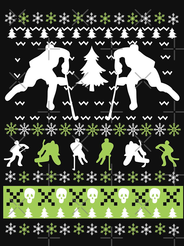Men Playing Hockey Christmas by URBANBOX