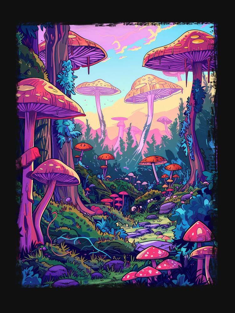 Mushroom t-shirt by smiksshop ⭐️   ⭐️⭐️⭐️⭐️