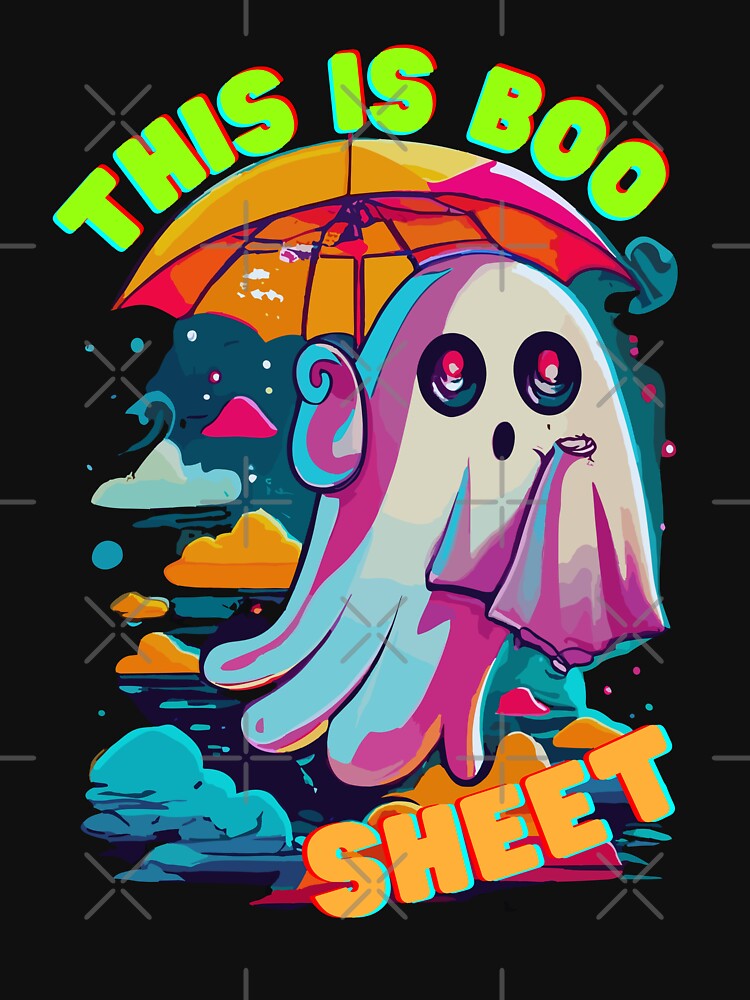this is boo sheet, Funny halloween, boo shet halloween, ghost with Umbrella, this is boo sheet scary design by ZingZone