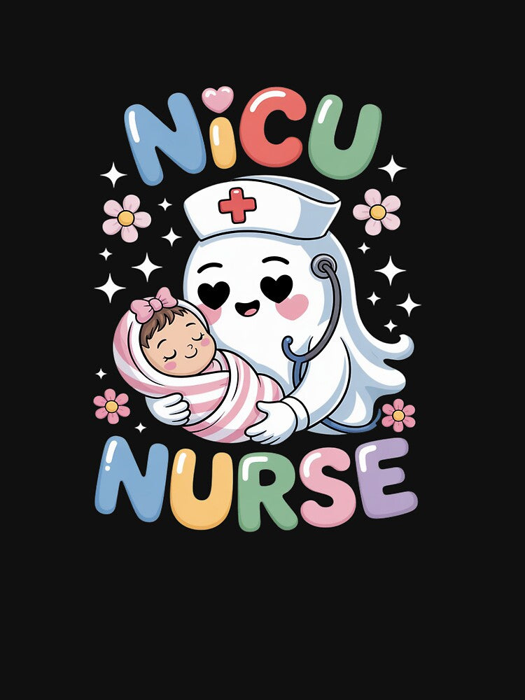 Nurse Neonatal Intensive Care Unit Ghost Funny Halloween by CultureSpec
