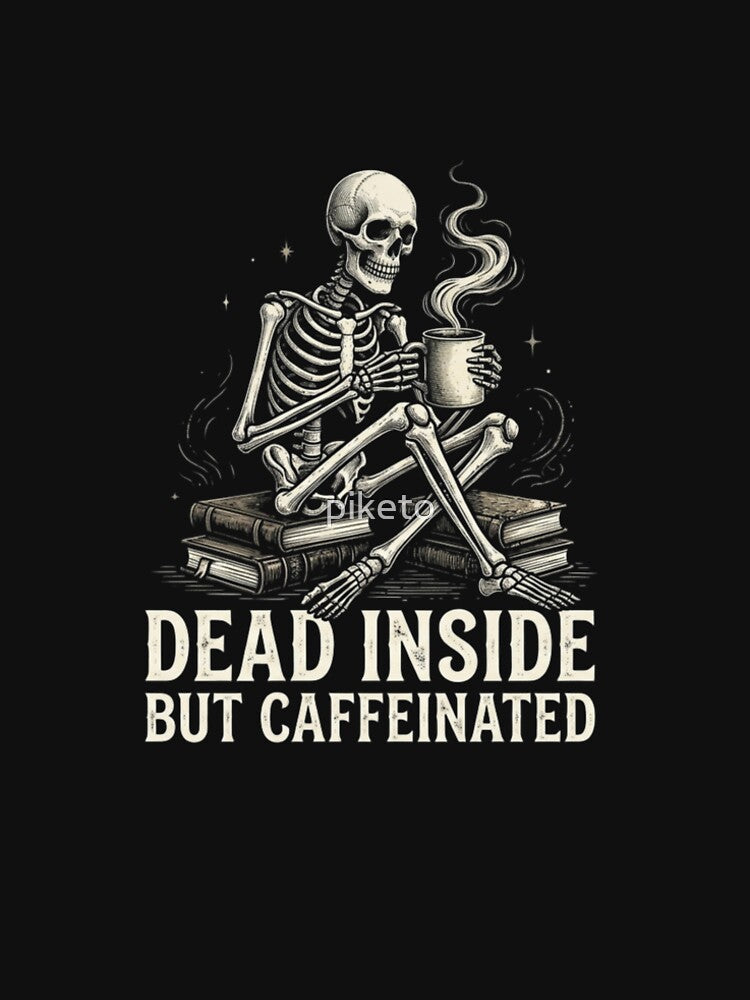 Dead Inside But Caffeinated Skeleton Coffee by piketo