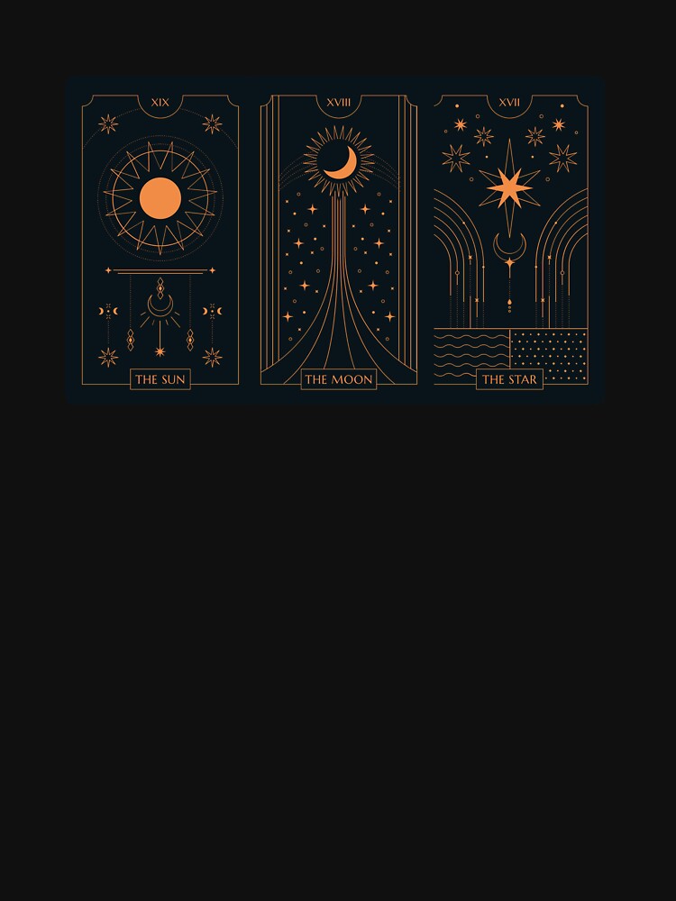 The Sun Moon Star Tarot Card t shirt,sticker,etc by Spiritualmagic