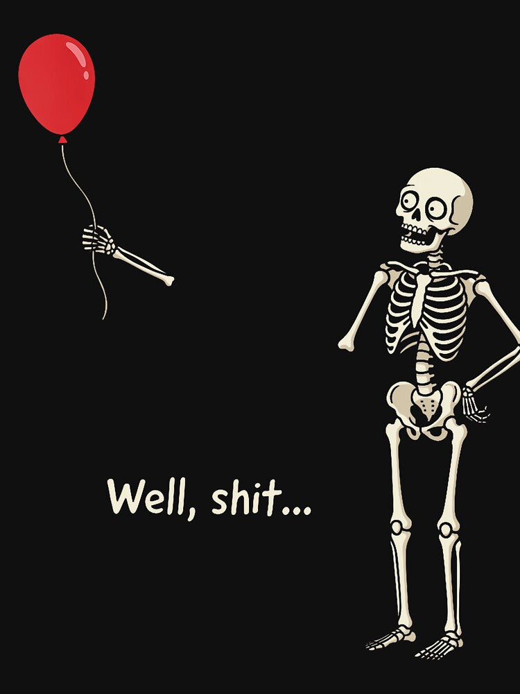Skeleton Lost Balloon Funny Halloween Quote by Khescoiu