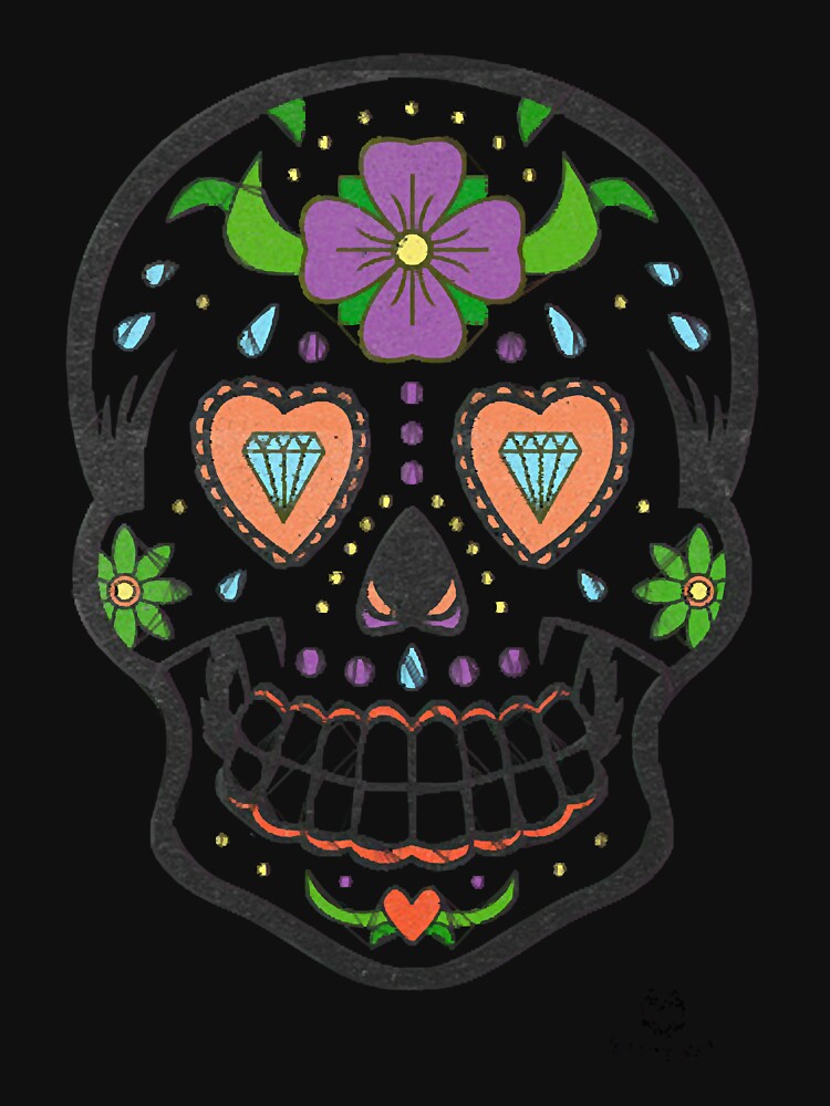 Calavera Dos T-Shirt by benedictafkgj89