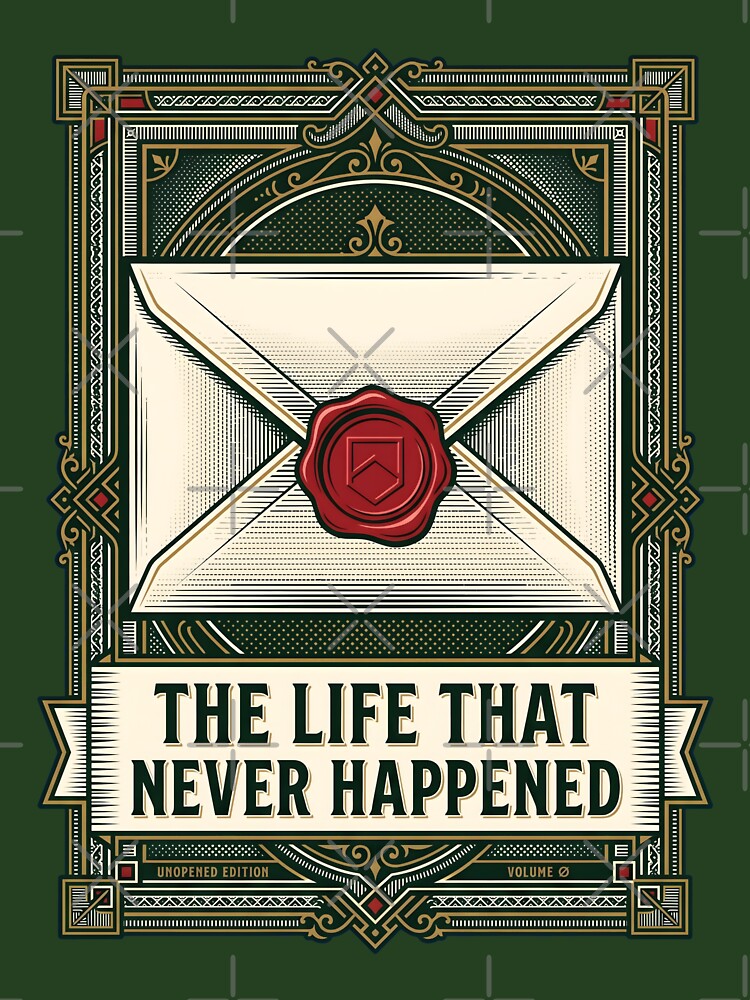 The Life That Never Happened Vintage Envelope Book Cover by SplashTastic