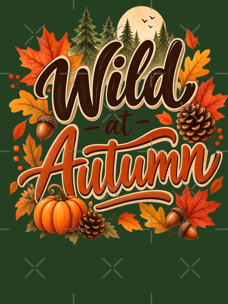 Wild at Autumn – Cozy Fall Forest & Pumpkin Design by blankTeeShirt