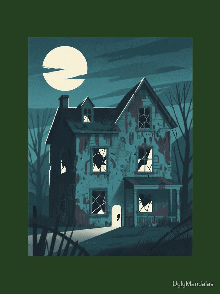 Haunted House for Halloween by UglyMandalas