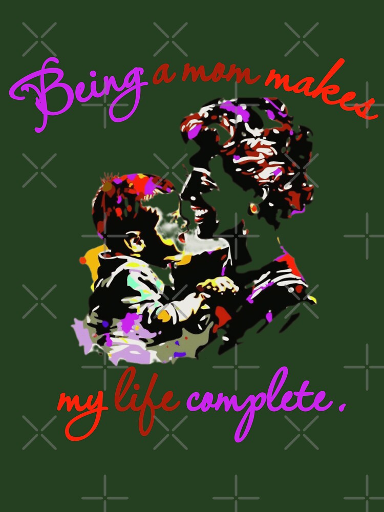 being a mom makes my life complete sticker, being a mom makes my life complete colorful sticker, by KesDesigns ⭐⭐⭐⭐⭐