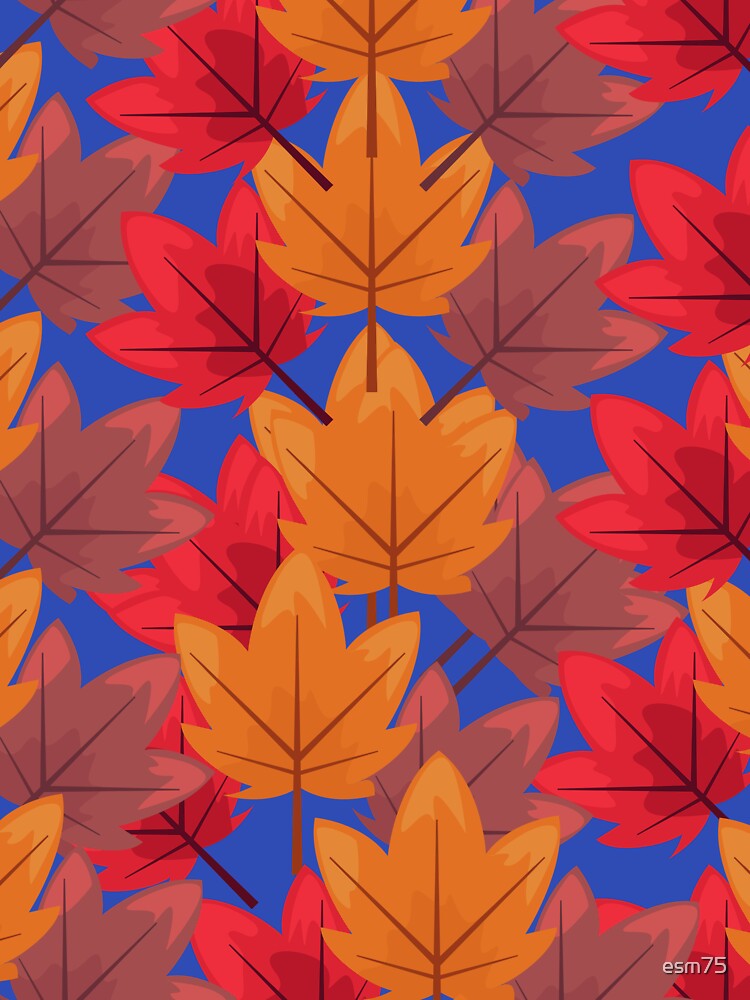 gold Autumn leaves pattern by esm75