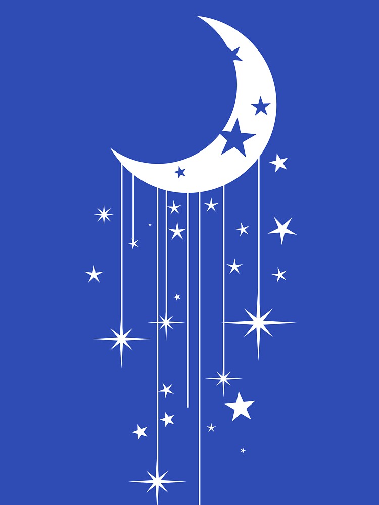 Celestial Moon With Stars by TheCatmeow2000