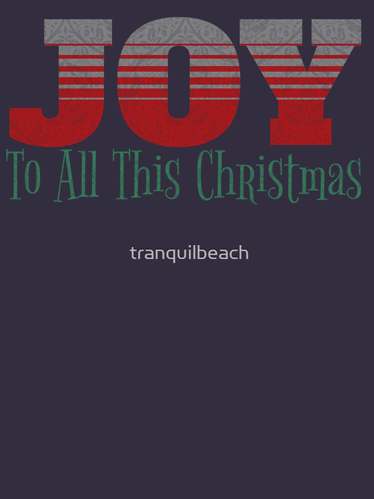 Retro Vintage Joy To All this Christmas is perfect for the floral Christmas lovers this holiday season by tranquilbeach