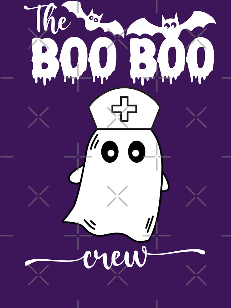Boo Boo Crew Nurse Funny Halloween Ghost Nurse by Kaladzishop