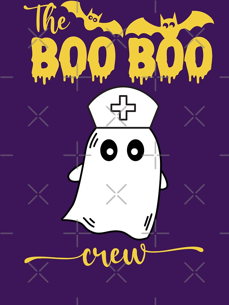 Boo Boo Crew Nurse Funny Ghost Nurse Halloween by Kaladzishop