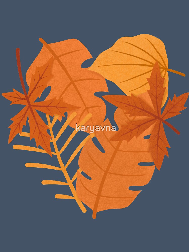 autumn leaf heart by karyavna