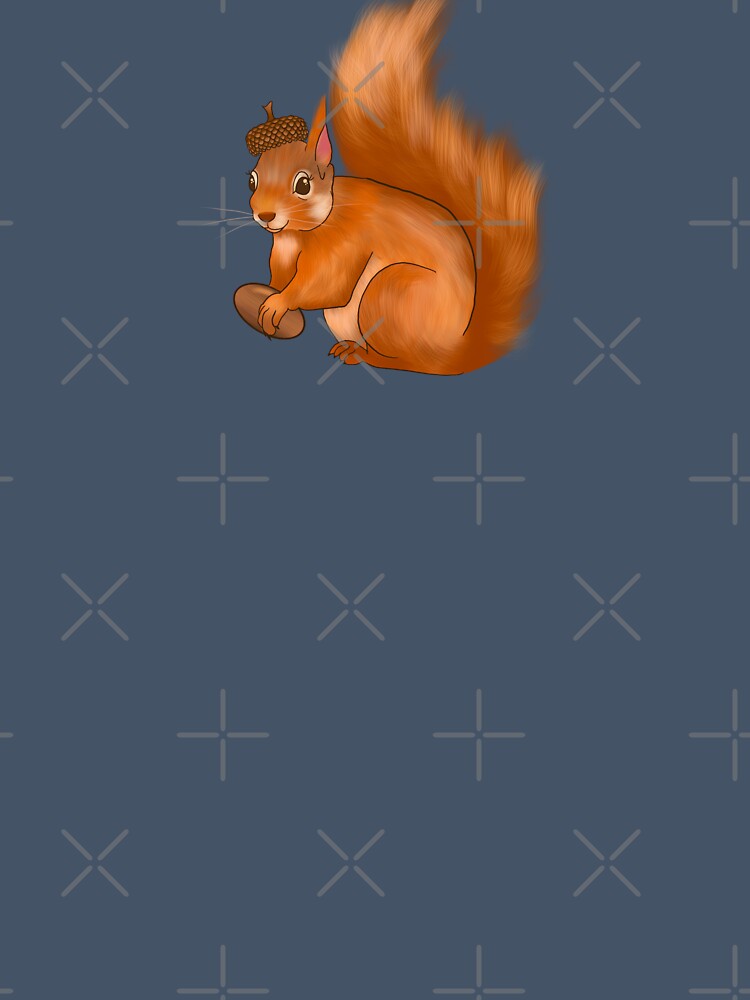 Squirrel with Acorn Hat by RosieLeaArtist