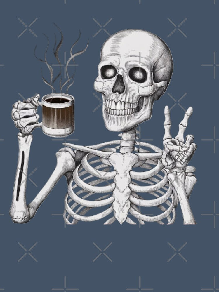 Coffee loving skeleton by luna--design