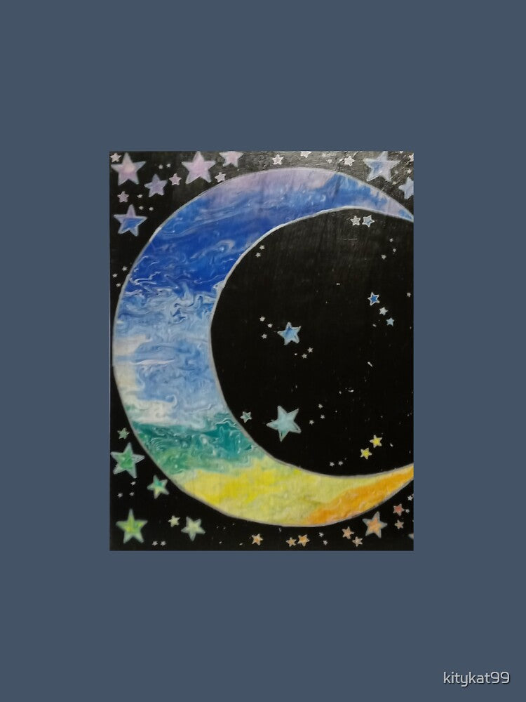 Rainbow moon and stars by kitykat99