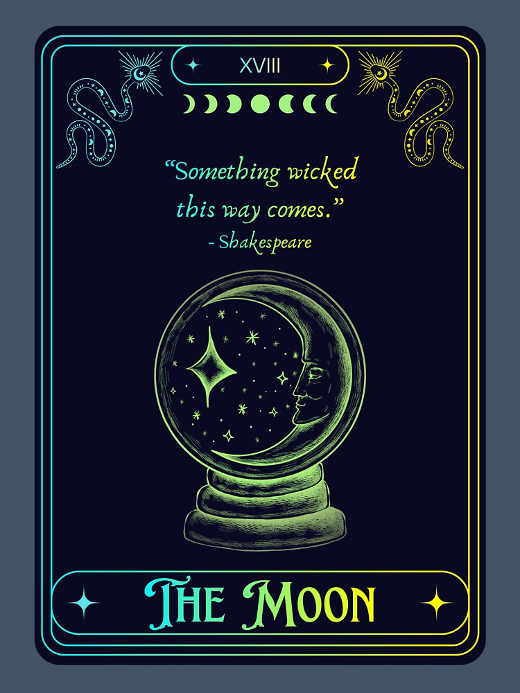 Bookish Tarot: The Moon by ScriptedEchoes