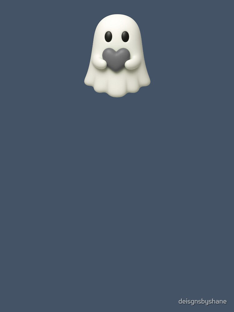 Charming Gray Heart Ghost Character by deisgnsbyshane
