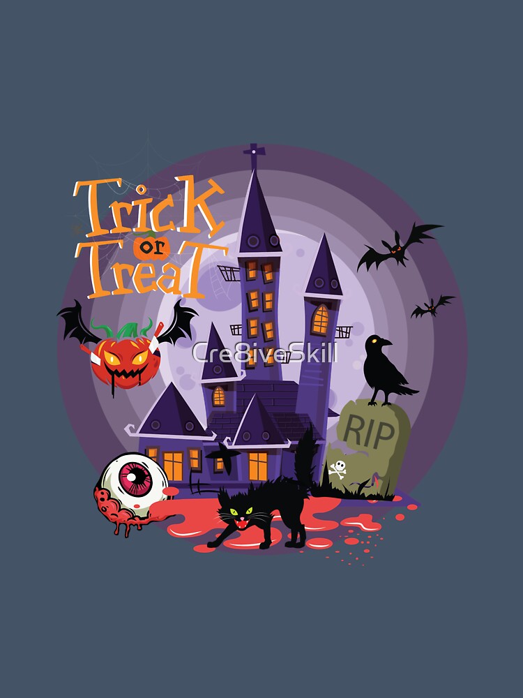 Haunted House Vector Design by Cre8iveSkill