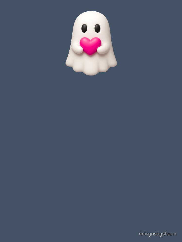 Charming Pink Heart Ghost Character by deisgnsbyshane