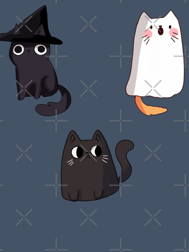 Cute cats illustrations halloween by Mayarart