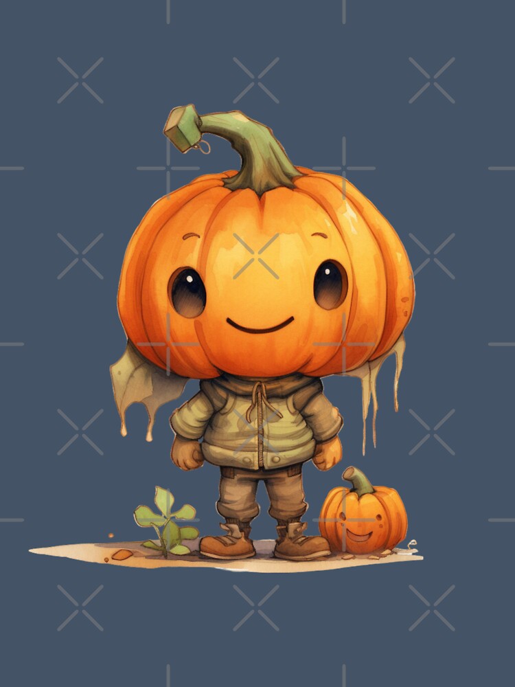 A Watercolor Pumpkin Boy by Sketch-Shack
