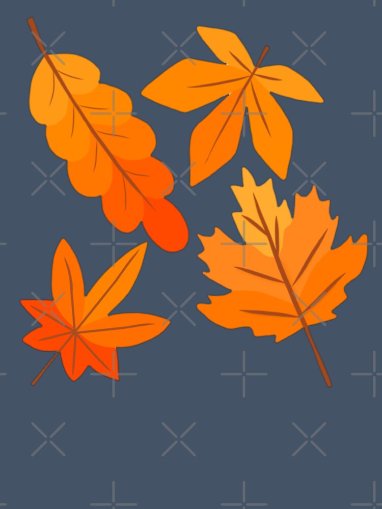 Orange fall leaves by Artistkhg