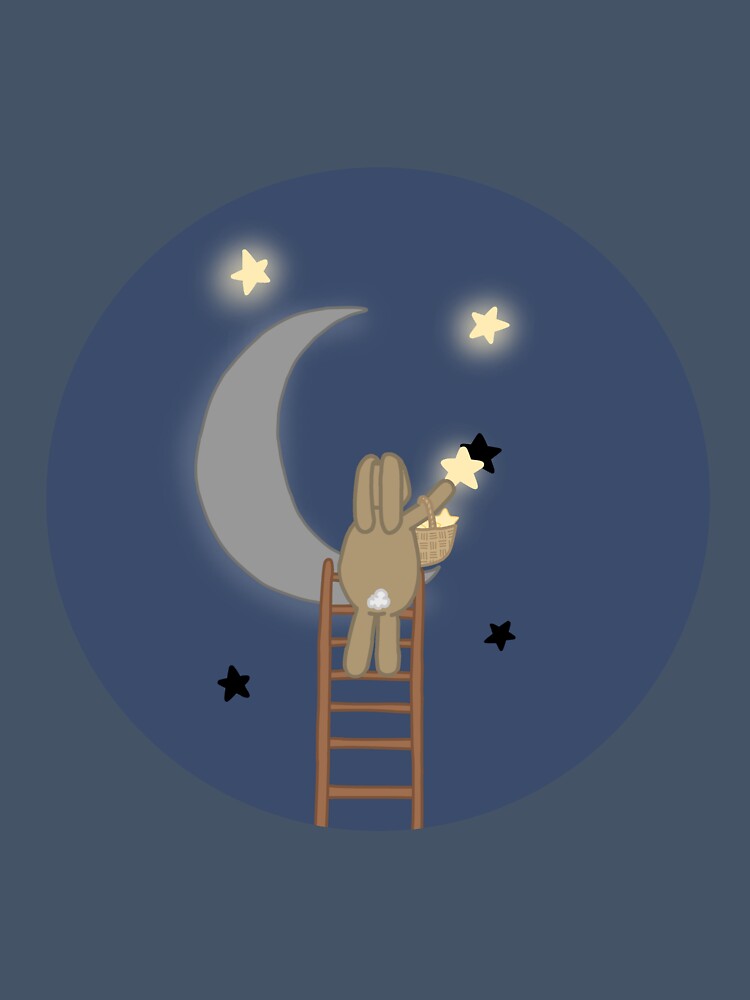 bunny collecting stars by laurenhydde