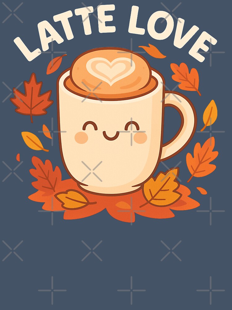 Latte Love – Cute Autumn Coffee Cup with Heart Foam by BloomKind