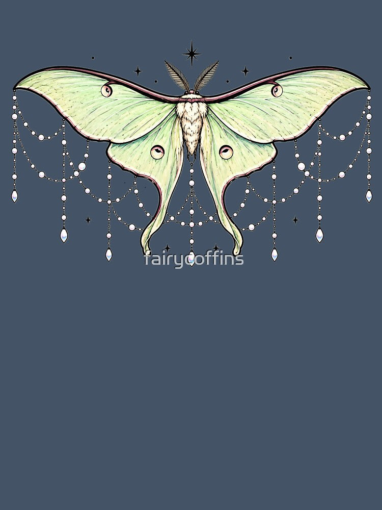 Fancy Luna Moth Tattoo by fairycoffins