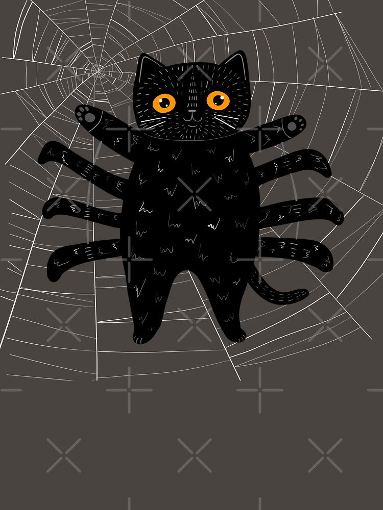 Spooky Spider Cat by KilkennyCat Art
