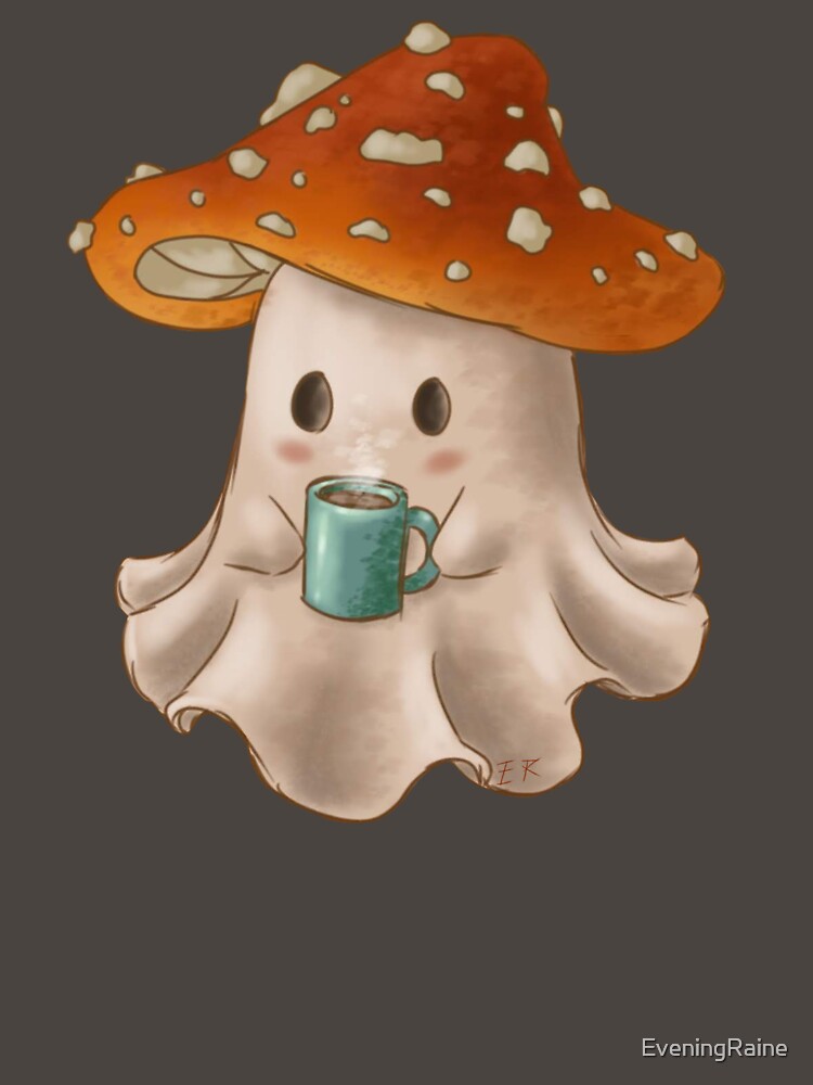 Mushroom Ghost with Coffee by EveningRaine