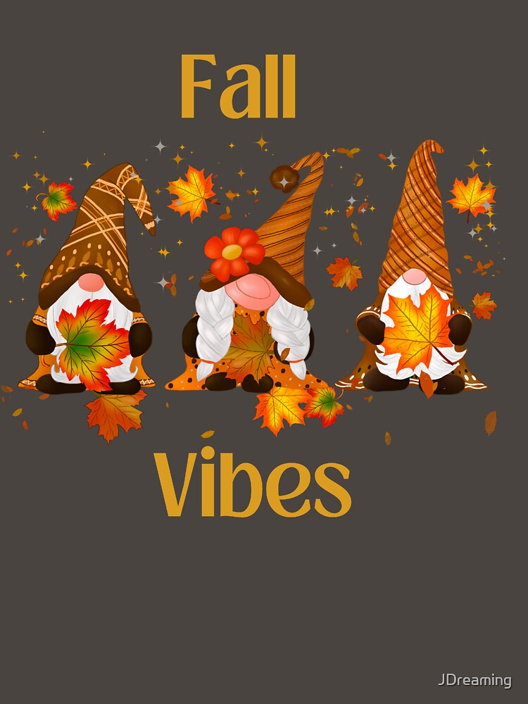 Gnome Fall Vibes and Leaves by JDreaming