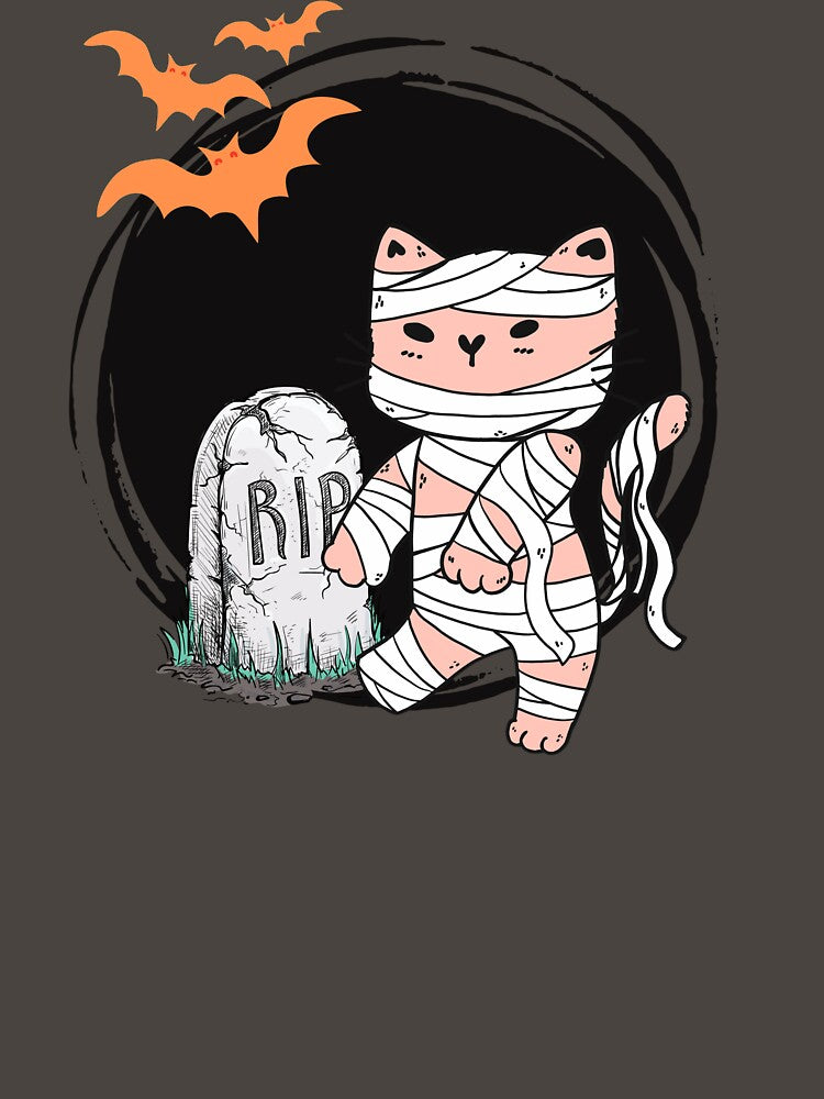 Meow mummy Happy Halloween cat-Funny by Cheeky Popp
