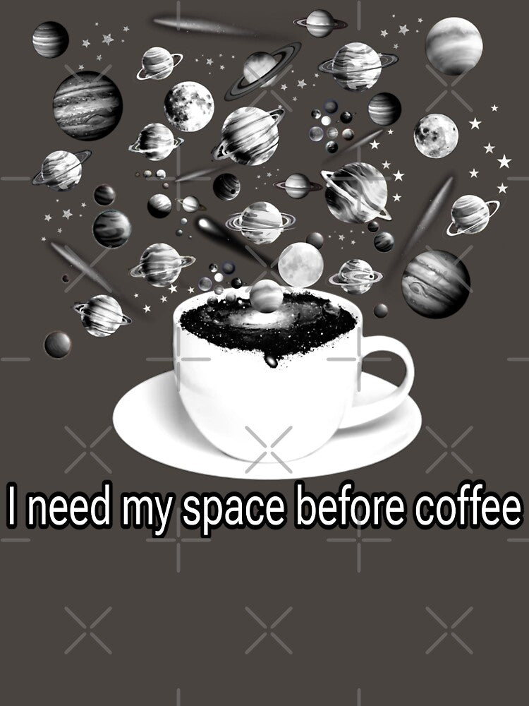 Space Coffee B&W by UniqueBoutique4