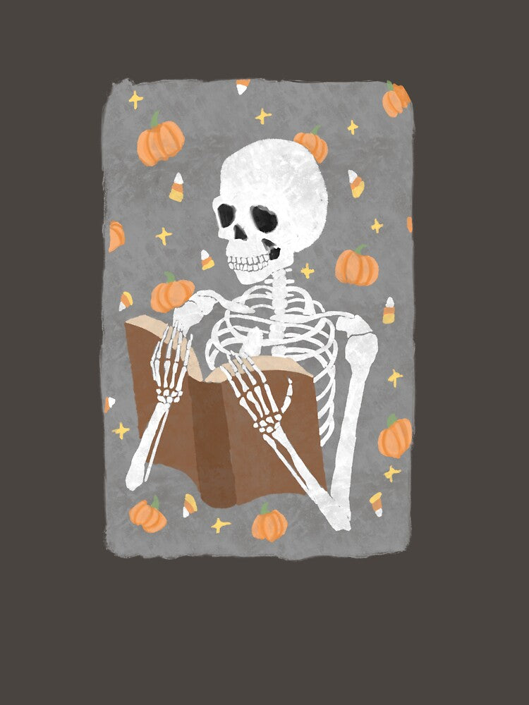 Bookish Reading Skelly by Ceren Iz