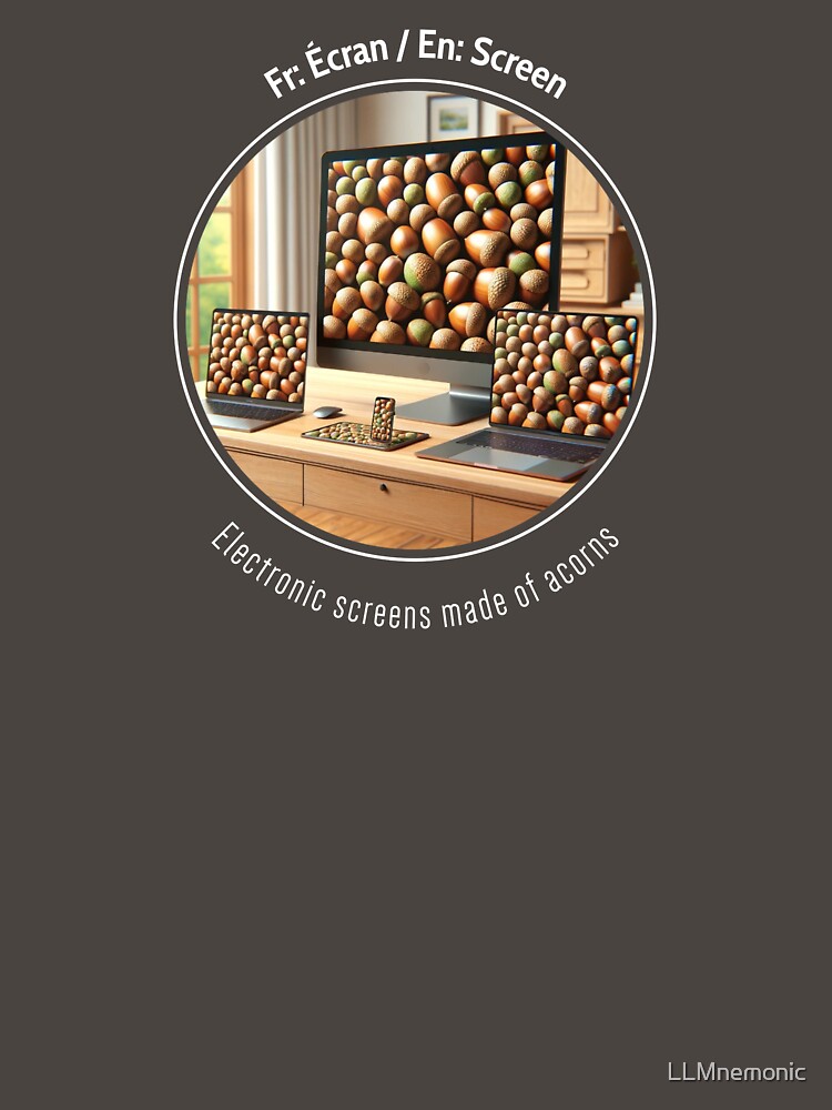 Electronic screens made of acorns by LLMnemonic