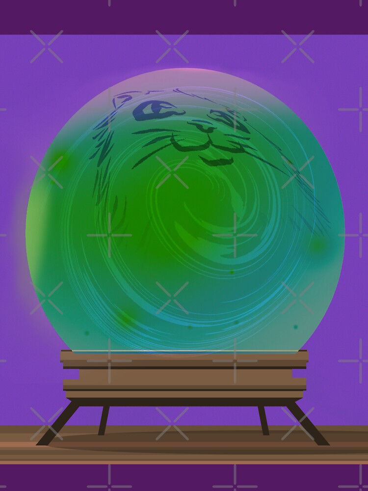 Crystal Ball Cat by MoonchildArtistry97