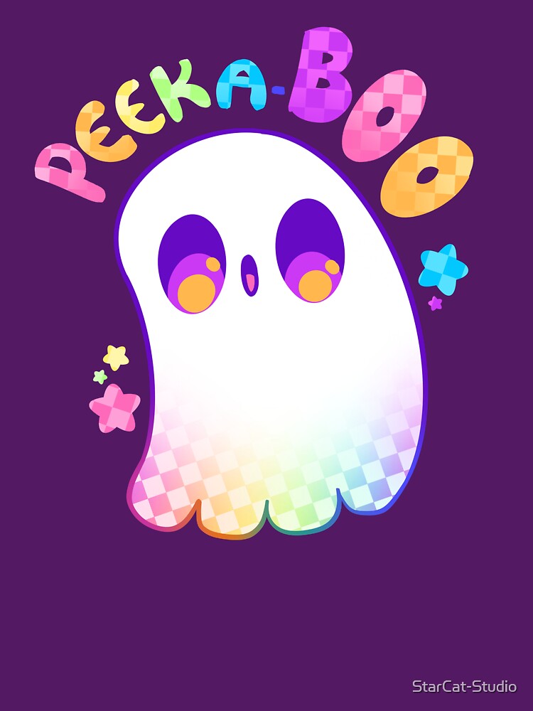 Peeka-BOO! Ghostie! by StarCat-Studio