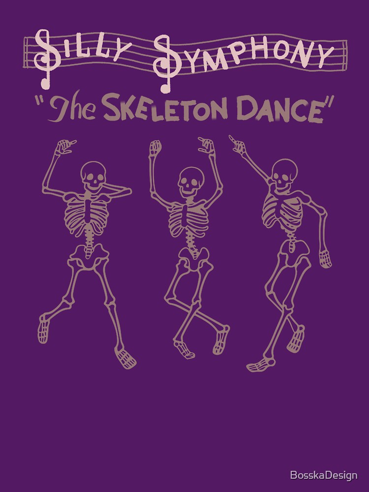 Skeleton dance Halloween cute design by BosskaDesign