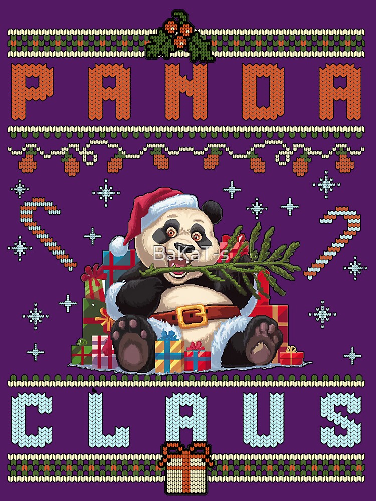 Panda Claus Ugly Christmas Sweater by BaKaT-s