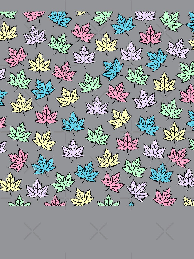 Pastel Autumn Leaves Pattern by Foofighter01