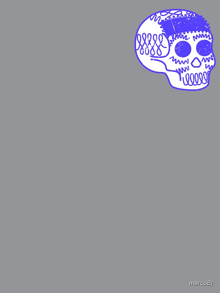 Textured Violet Sugar Skull by marco2r